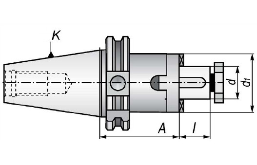 Univerzální frézovací trn DIN40 - 16 mm (7301)
